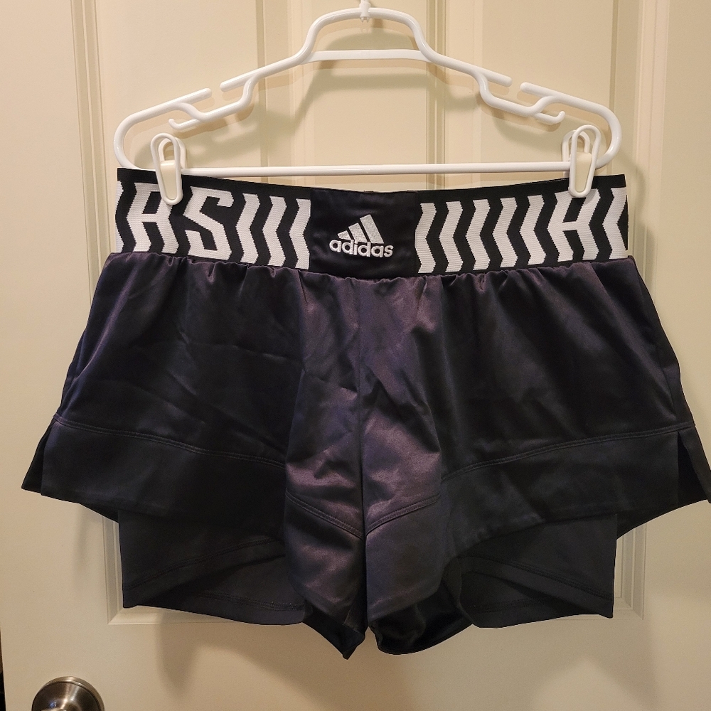 Adidas 2-in-1 Boxing Women's Satin Shorts Size Large